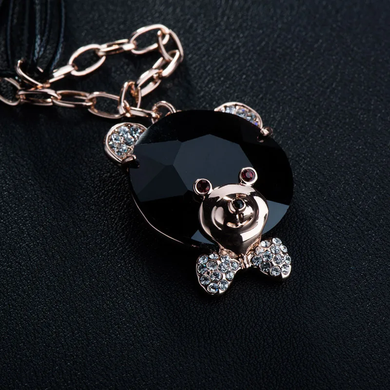 Neoglory розовое золото чешские Стразы стекло животный дизайн модные подвески