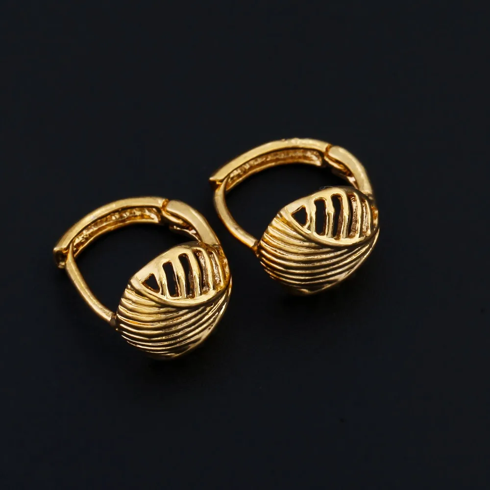 Оптовая продажа женские серьги золотого цвета эфиопское Эритрейское ювелирное