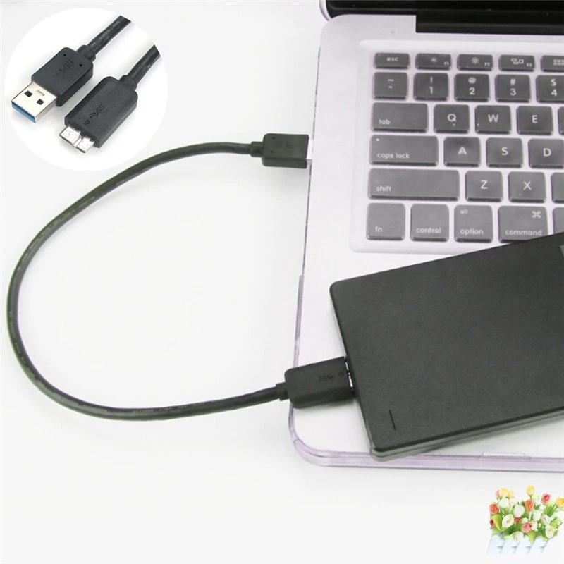 Кабель-удлинитель A папа-микро B USB 3 0 для передачи данных внешнего жесткого диска