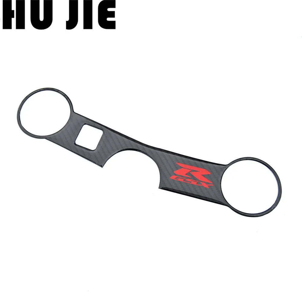 

Carbon Fiber Decal Sticker Pad Triple Tree Top Clamp Upper Front Protector For SUZUKI GSXR600 750 GSXR600 GSXR750 2004-2005