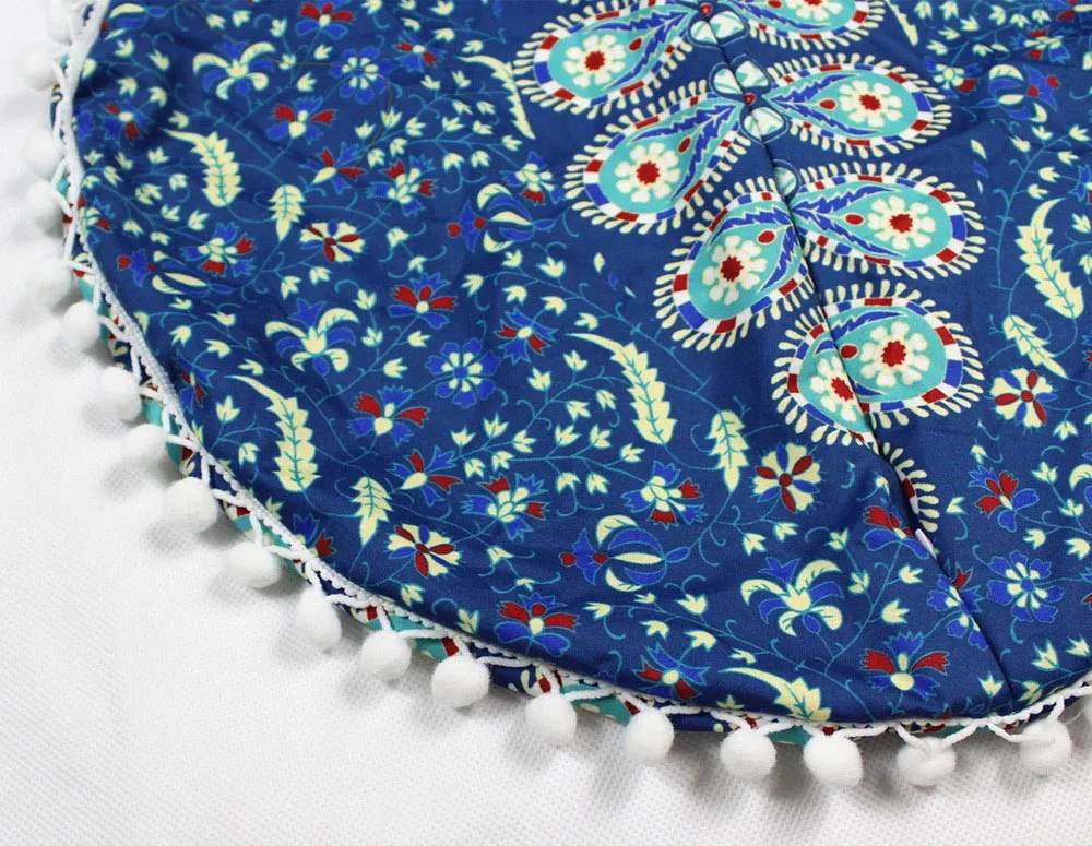Индийские подушки с рисунком Мандала круглые богемные домашние подушки Pillowsham Подушка Pillowsham декоративные подушки украшения для дома Подушка Горячая#20