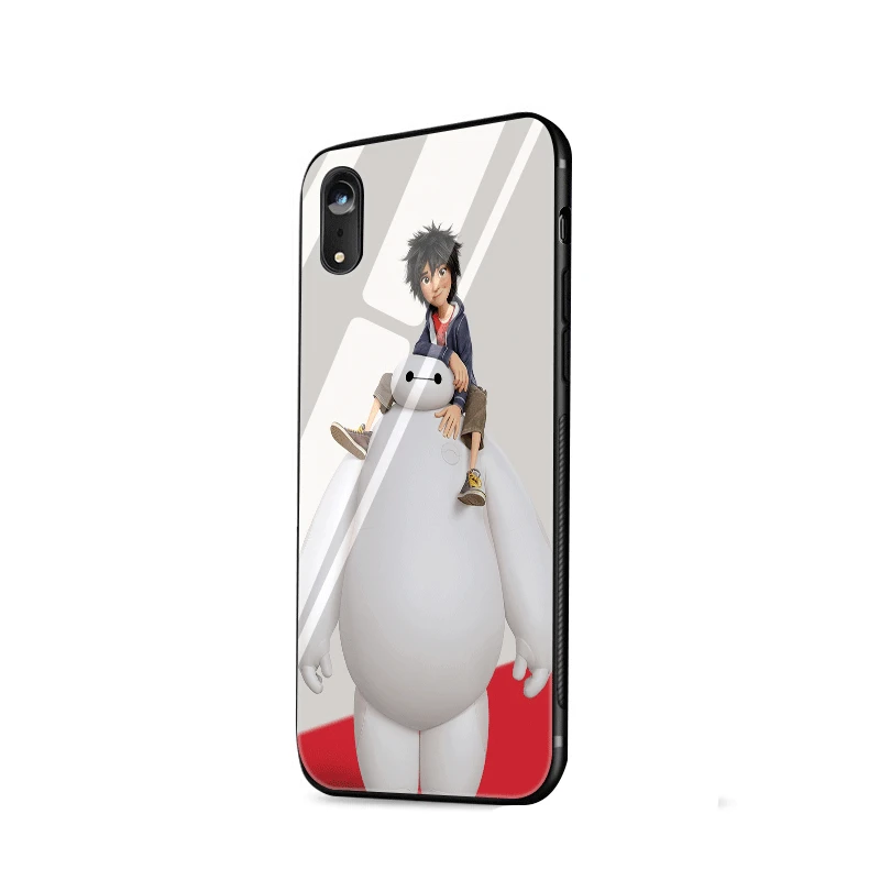 Стеклянный Чехол для мобильного телефона iPhone 5 5S SE 6 6s 7 8 Plus X XS чехол MAX XR Big Hero |
