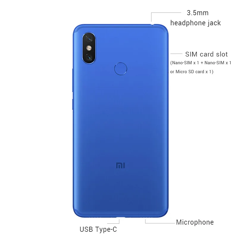 Глобальный Встроенная память Xiaomi Mi макс 3 6 ГБ 128 мобильный телефон 6,9 дюйма, разрешение Full Экран Snapdragon 636 Octa Core 5500 мАч 12MP+ 5MP двойной Камера