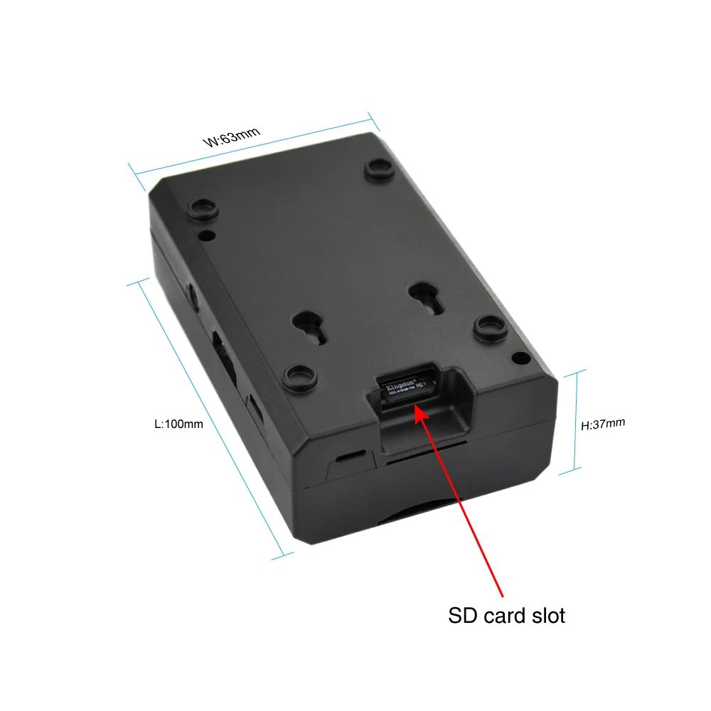 Черный корпус Keyestudio/корпус из АБС пластика для установки камеры Raspberry Pi 3 / B +/2 Model