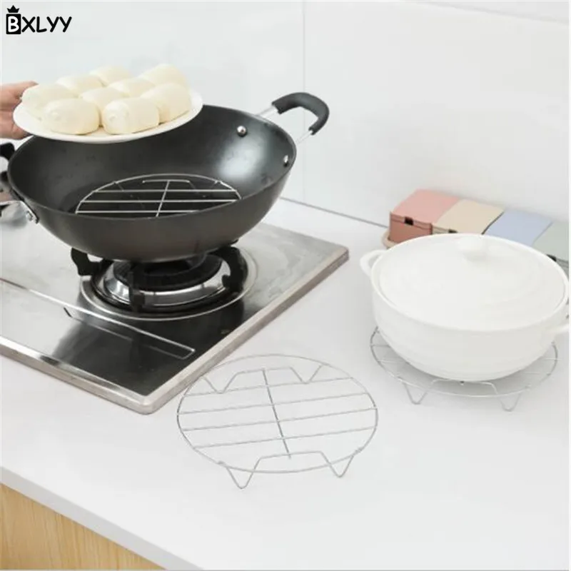 BXLYY Multi-function Stainless Steel Steaming Dish Not Three-legged Rack Cooking Insulation Pad Kitchen Accessories.7z | Дом и сад