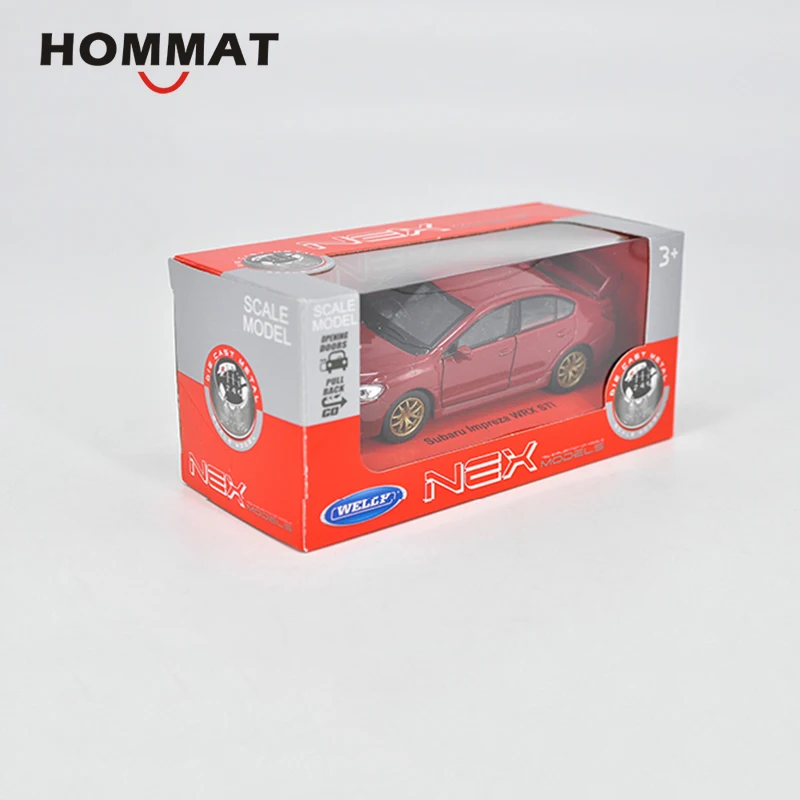 Hommate моделирование Welly 1:36 Subaru Impreza WRX STI модель автомобилей сплав литья под давлением модель игрушечной машины металлические Машинки Игрушки для детей