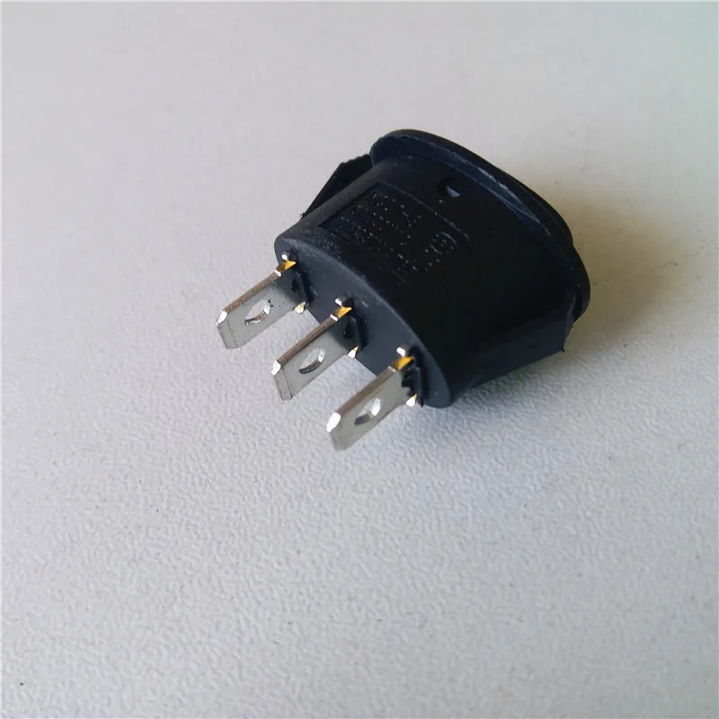30 шт. кулисный переключатель 125 В 10A 250 6A KCD1-105-3 Овальный клавишный KCD1-115 черный 3 pin