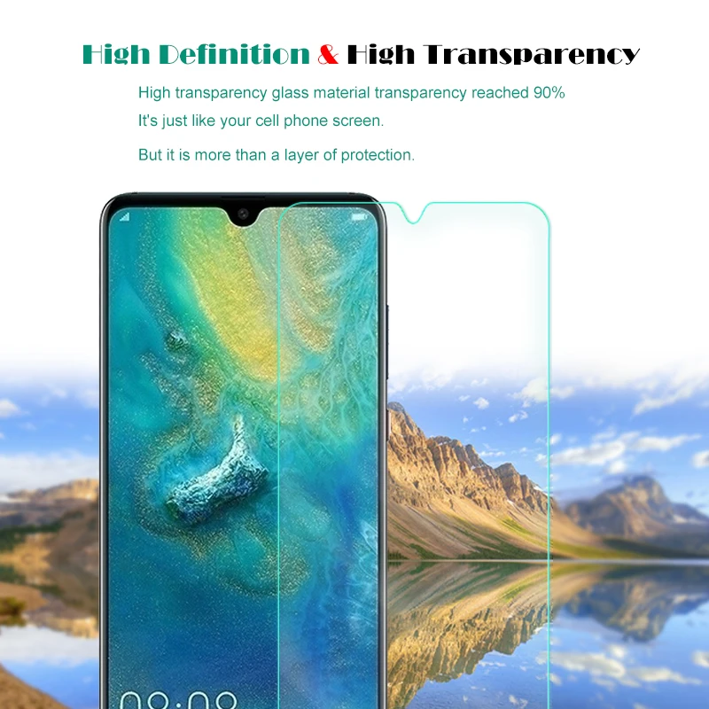 Закаленное стекло премиум-класса 9H для Huawei Mate 20 2 шт. защита экрана прозрачная