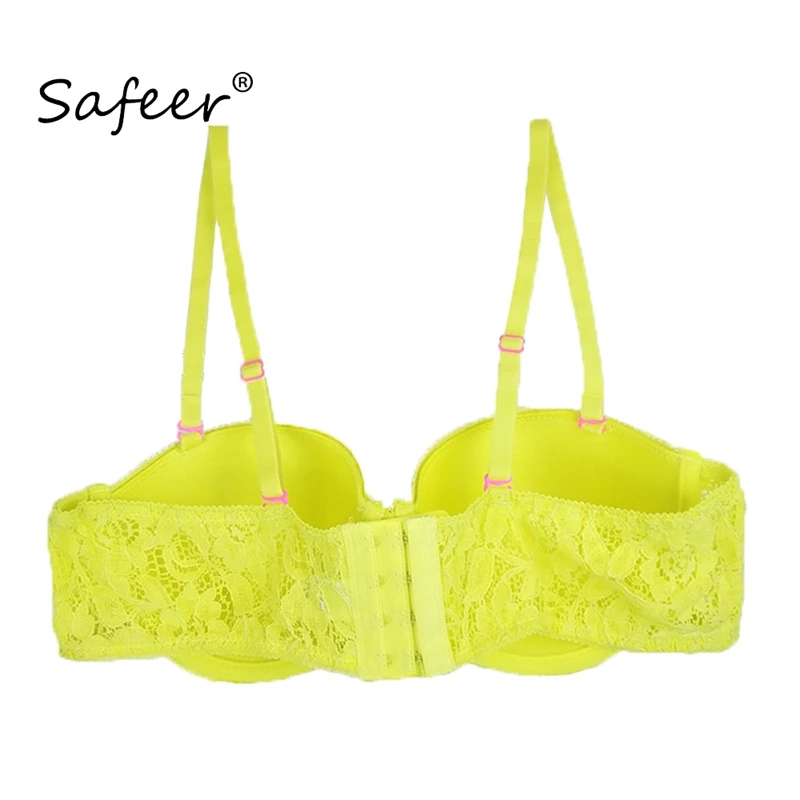 Желтый ace бюстгальтер женские бренды дизайн сексуальное нижнее белье пуш ап