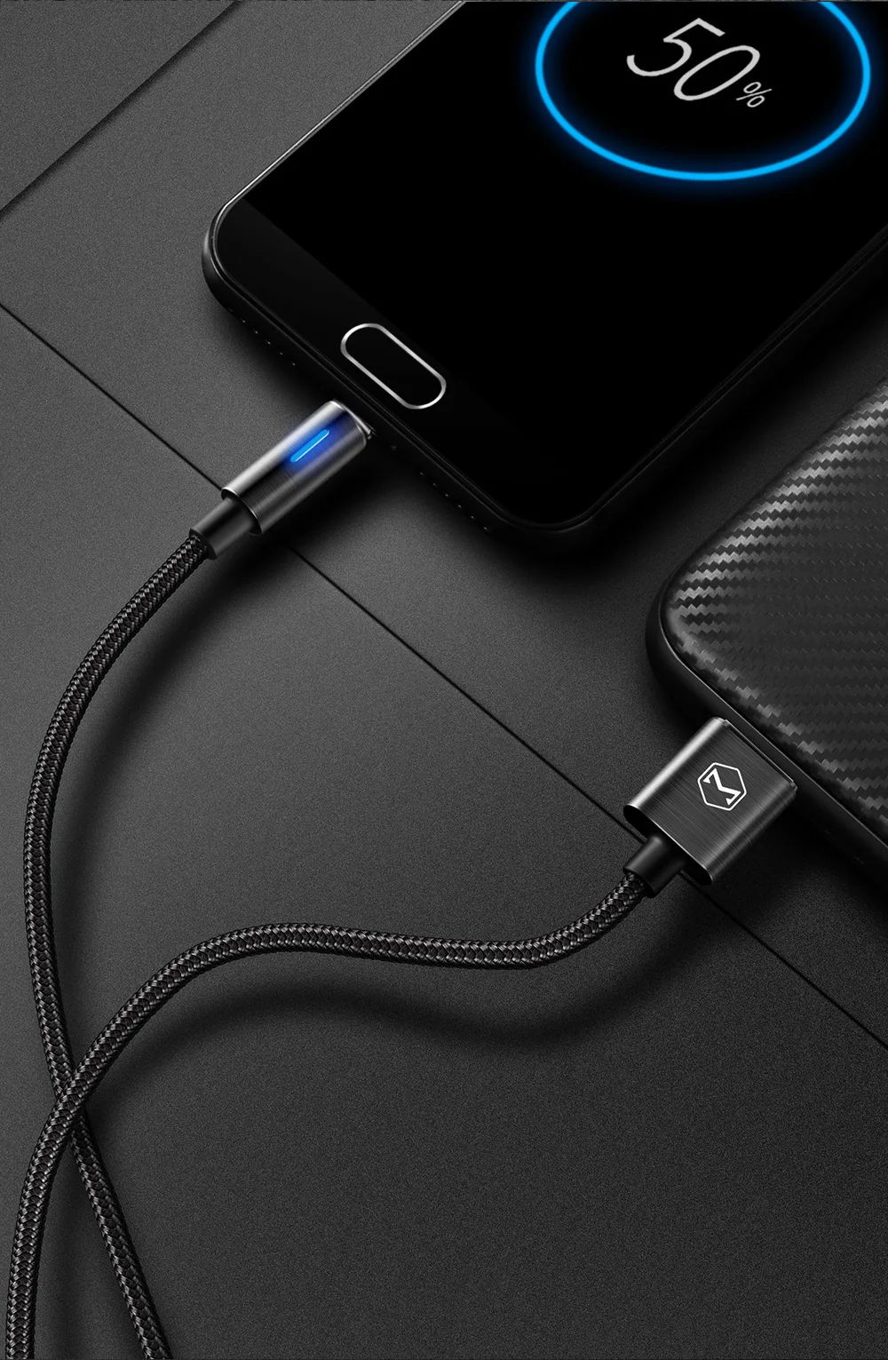 Mcdodo Micro USB 2A кабель для samsung Xiaomi huawei QC3.0 Быстрая зарядка автоматическое отключение USB кабель для передачи данных светодиодный кабель для устройств Android