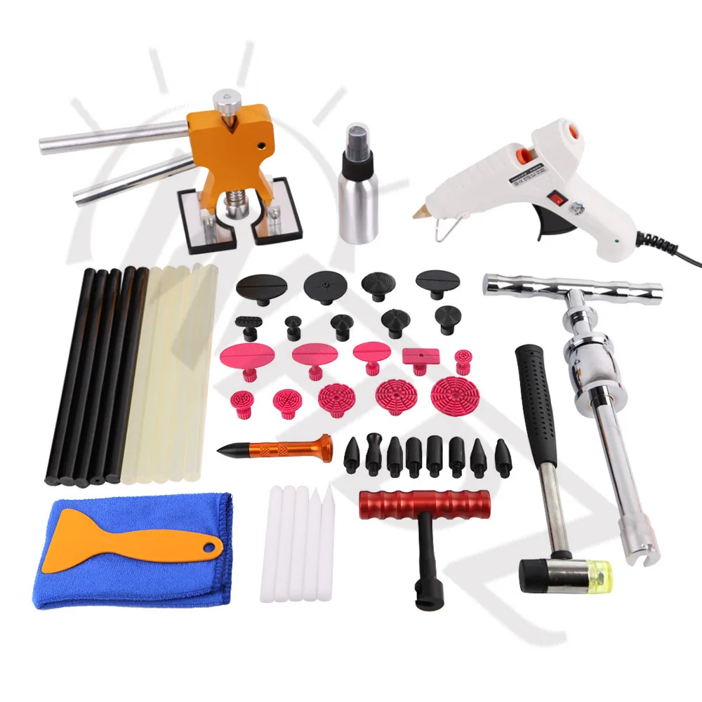 

WHDZ Box Gule Gun Car Ding Dent Repair Lifter Slide Hammer Glue Puller Tabs Car Dent Repair Paintless Hail Removal Remover