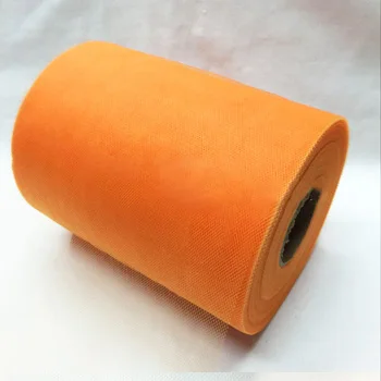 100yard Orange Тюль рулон 15 см 100 ярдов рулон ткани катушки DIY юбка-пачка на праздник упаковка для подарка на день рождения свадьбы ребенка душ стол Декор вечерние сувениры - Цвет: 100yard Orange