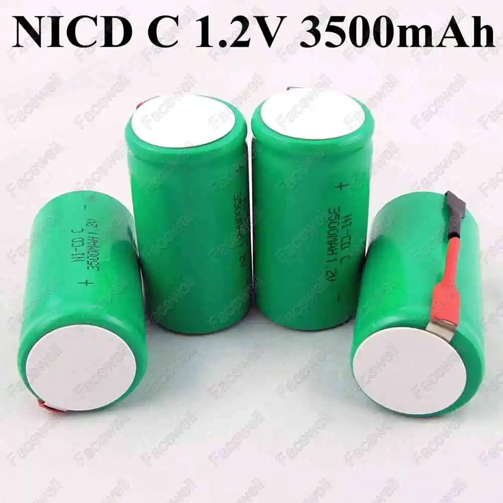 Батарея Аккумуляторная nicd ni cd 1 2 в 3500 мА · ч 6 шт. rechargeable battery battery cbattery type c | Перезаряжаемые батареи -32704818085
