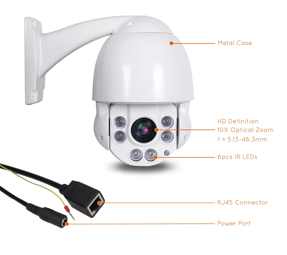 HD 1080P 5MP PTZ IP камера наружная Onvif 10X ZOOM водонепроницаемая Мини скоростная купольная