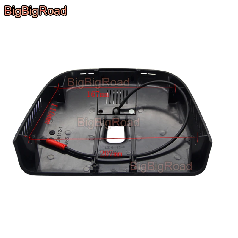 Автомобильный видеорегистратор BigBigRoad Wifi камера с широким углом обзора FHD 1080P для