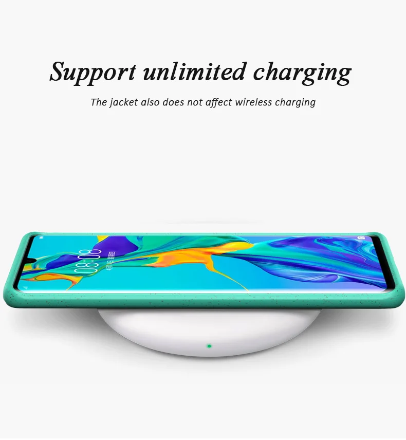 Силиконовый чехол из ТПУ для телефона Huawei P30 pro lite однотонный карамельных цветов