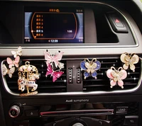 joormom car air conditioning outlet perfume clip encrusted butterfly car perfume sheet for women automotive interior