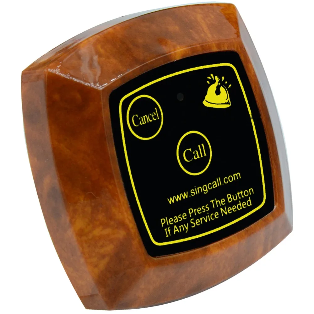 Беспроводная система вызова Кофейни SINGCALL гостевая официанта с вызовом клавиши