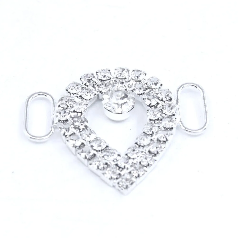 2018 Bikini Rhinestone Chain Buckle Trims Silver Yard Belt Connector For Jewelry Making Diamond Crystal Bodychain Crochet Charm | Дом и сад