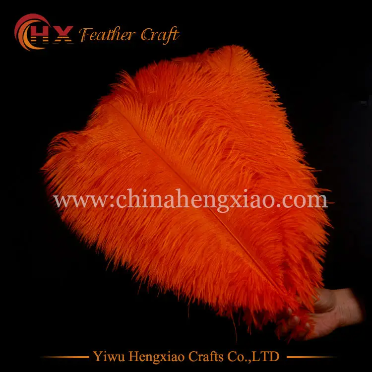 Оптовая продажа жесткий стержень 10 шт./лот натуральные оранжевые страусиные
