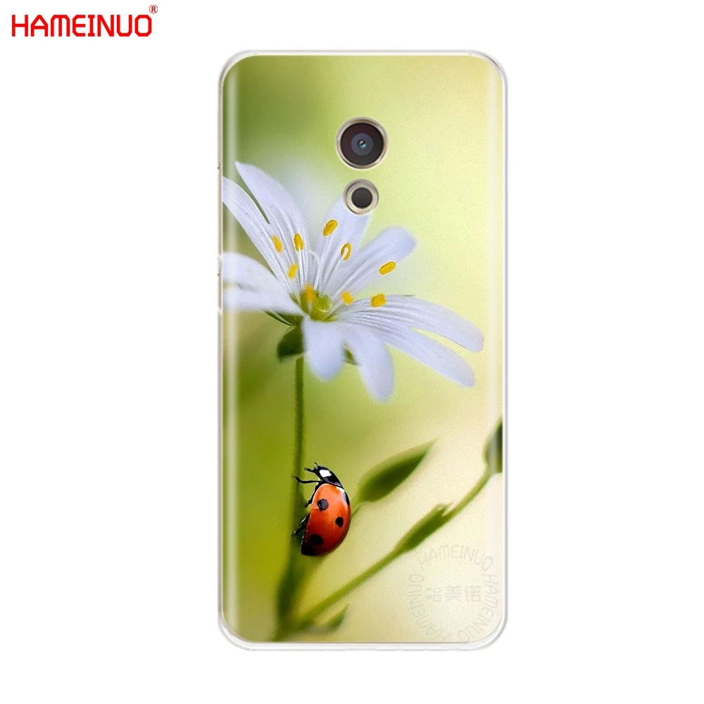 HAMEINUO четыре листа Божья коровка чехол с маргаритками для телефона Meizu M6 M5 M5S M2 M3 M3S