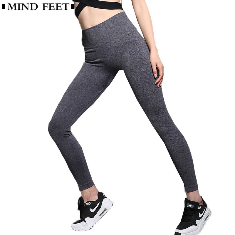Женские леггинсы для фитнеса MIND FEET Женская Спортивная одежда бодибилдинга с
