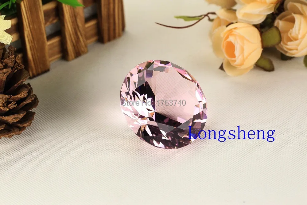 4 см алмазные свадебные центровые розовые хрустальные бумаги Вес 40 мм домашние