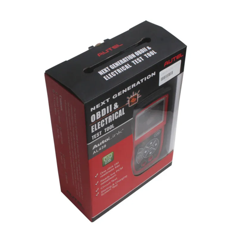 Autel Автоссылка AL439 OBD2 EOBD может OBD II код читателя автоматический диагностический