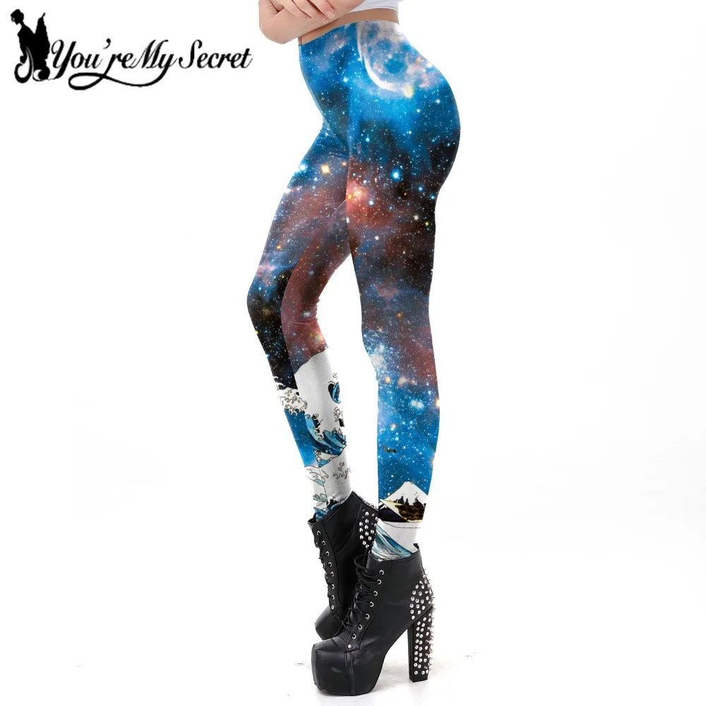 

[You're My Secret] High Waist Women Fashion Leggings Galaxy Fantastic Fitness Legging Women Graphic Seamless Leggins