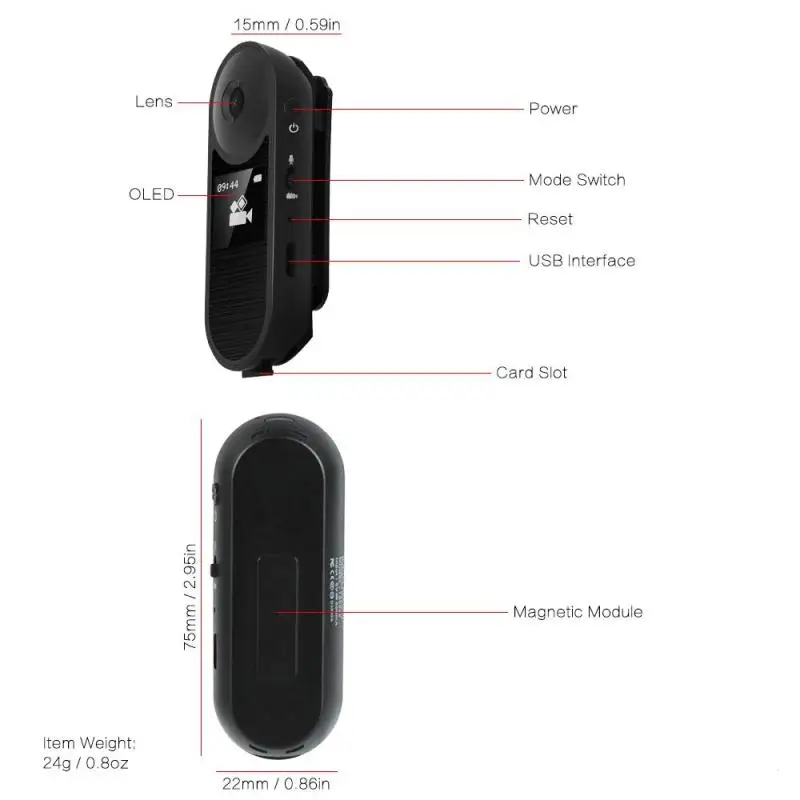 Volemer новая портативная мини камера IDV008 с Full HD 1080 P DVR для камеры домашнего офиса