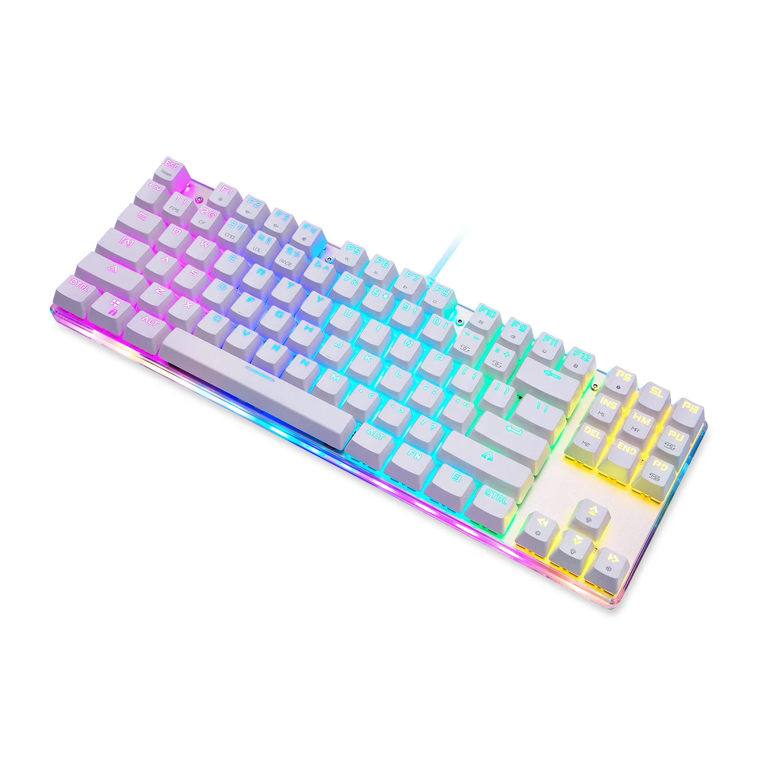 Новый K87S Игры Механическая клавиатура RGB подсветкой полный ключ не спешат 10 видов