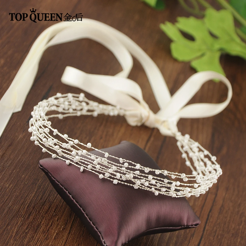 TOPQUEEN SH28-S Аппликация из бисера дизайн пояс невесты кристалл пояса с бисером для платья Лента для свадебного платья Пояс Серебряный свадебный пояс