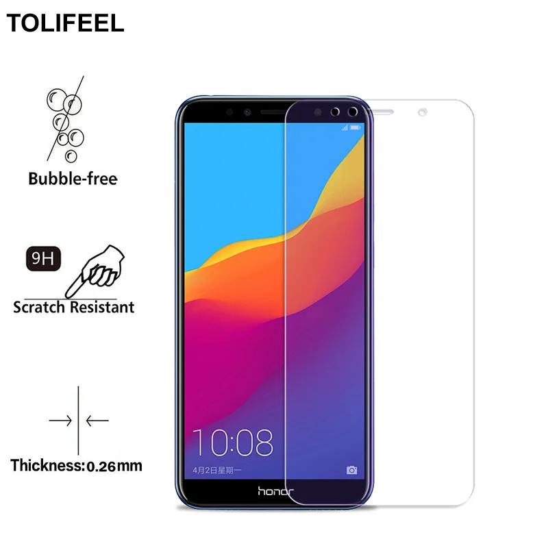 2.5D HD Премиум Закаленное стекло для Huawei Honor 7A защита экрана Y6 2018 покрытие анти