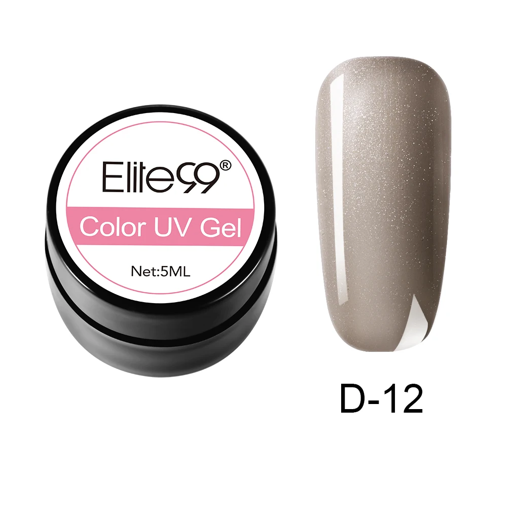 D-12 Elite99 Гель-лак гель uv Vernis светодиодный Гель-лак для ногтей художественный Гель-лак для ногтей чистый цвет Гель-лак 5 мл Гель-лак es Soak Off Nail Art - Цвет: D-12