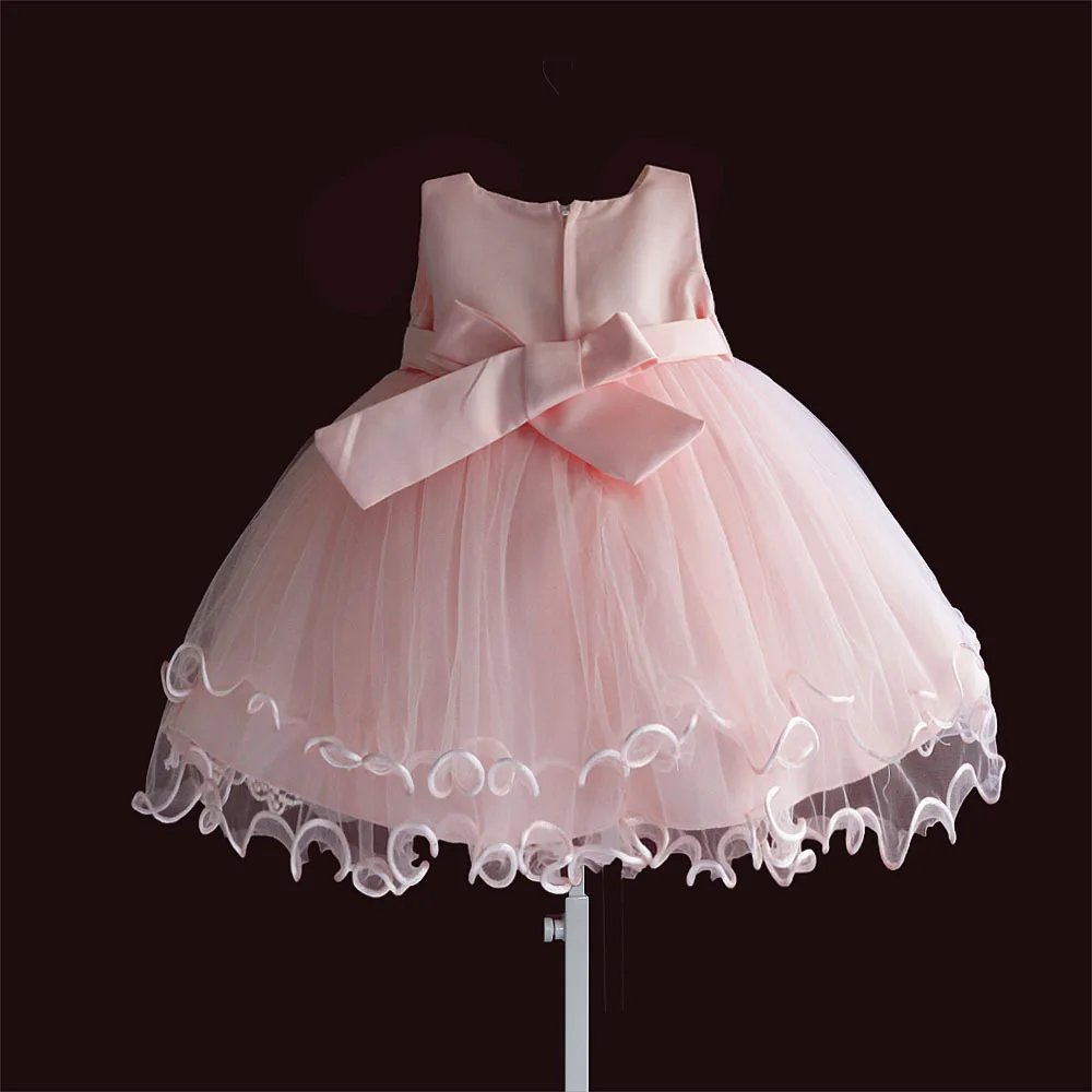 Birthday Toddler Baby Girls Baptism Dress Christams Costumes Newborn Kids Princess Christening Dresses with Pearls Bow pink | Детская