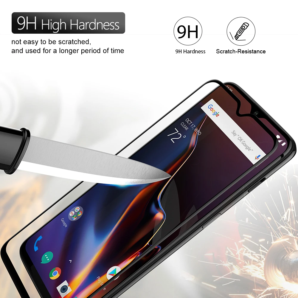 2 шт. защитная пленка для экрана Oneplus 6 T|Защитные стёкла и плёнки телефонов| |