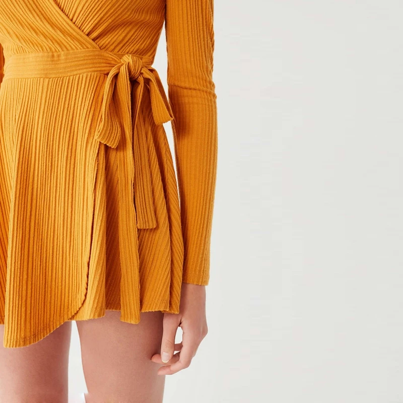 Комбинезоны с длинными рукавами v образным вырезом короткие девушка playsuit