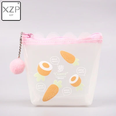 Style 5 XZP розовый прозрачный мини-кошелек из ПВХ с мультяшным принтом для девочек, модный пенал для хранения монет, сумочка для рук, кошелек, сумка для ключей, гарнитура - Цвет: Style 5