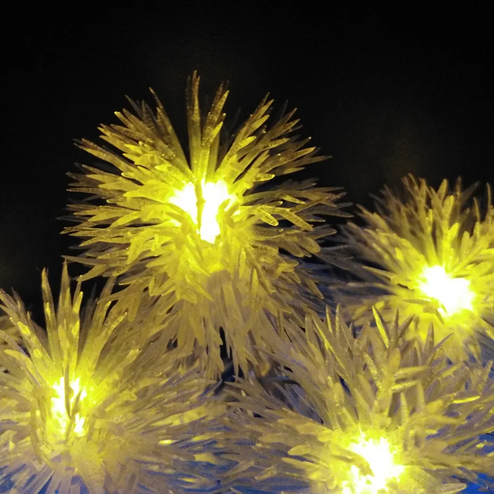 YIYANG хлопья 3 м 30LED праздник снежный ком светодиодные гирлянды AA батарея событие