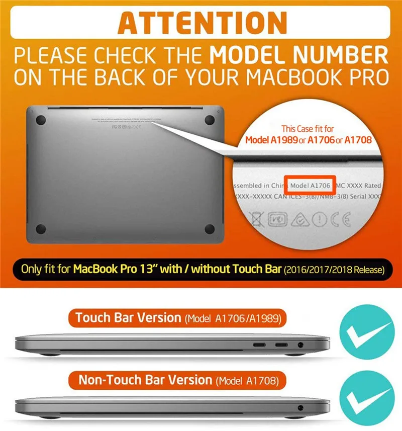Для MacBook Pro 1" чехол A2159/A1989/A1706/A1708() с или без сенсорной панели за счет сканера отпечатков пальцев ТПУ бампер чехол Чехол