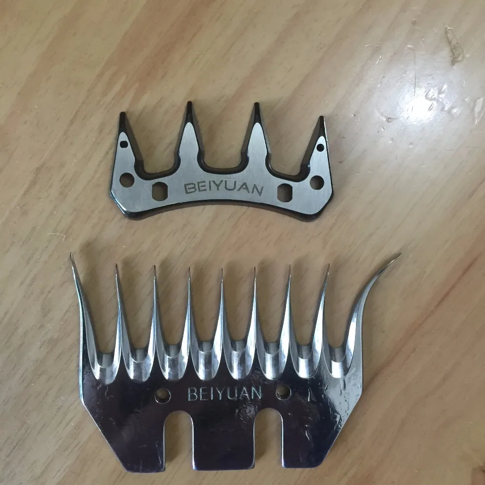 Сменные прямые и изогнутые зубные лезвия стрижка коз для овец 1 комплект 9T|blade