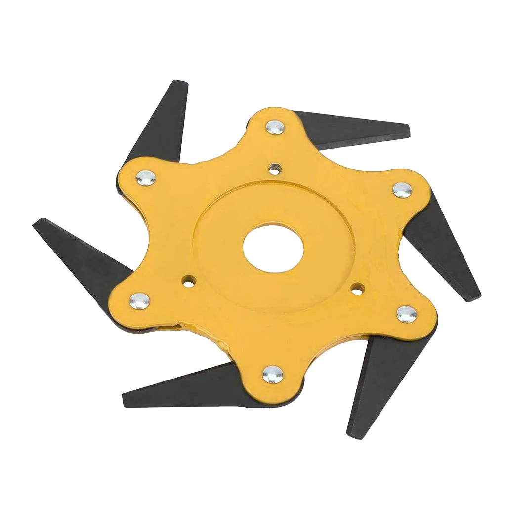 2019 Lawn Mower Grass Eater Trimmer Head-Brush Cutter Tool 6 Steel Razors Garden Saw blade accessories grass head trimmer mower | Дом и сад