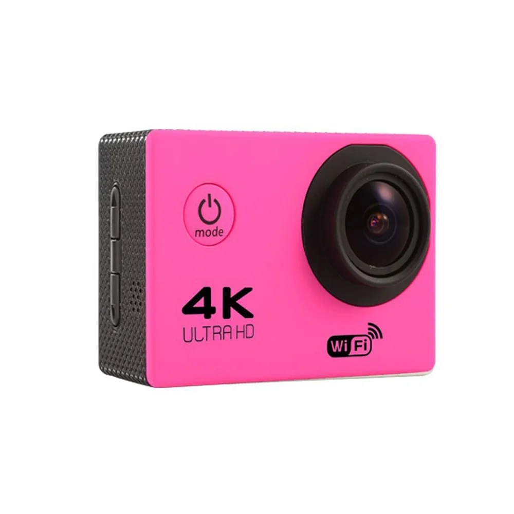 Pink Ультра 4K Full HD 1080P Водонепроницаемая DVR камера WiFi Cam видеокамера DV action - Цвет: Pink