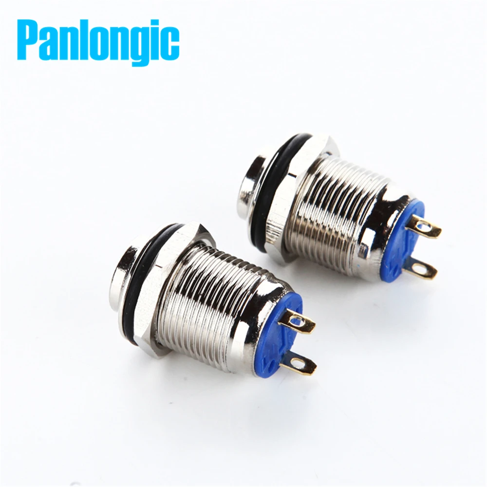 10 шт. 12 мм водонепроницаемый мгновенный высокий круглый металлический кнопочный