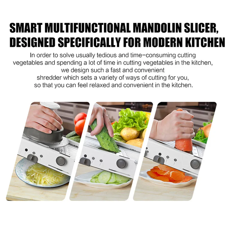 Мандолиновая ломтерезка регулируемая толщина искусственная луковая лезвие из