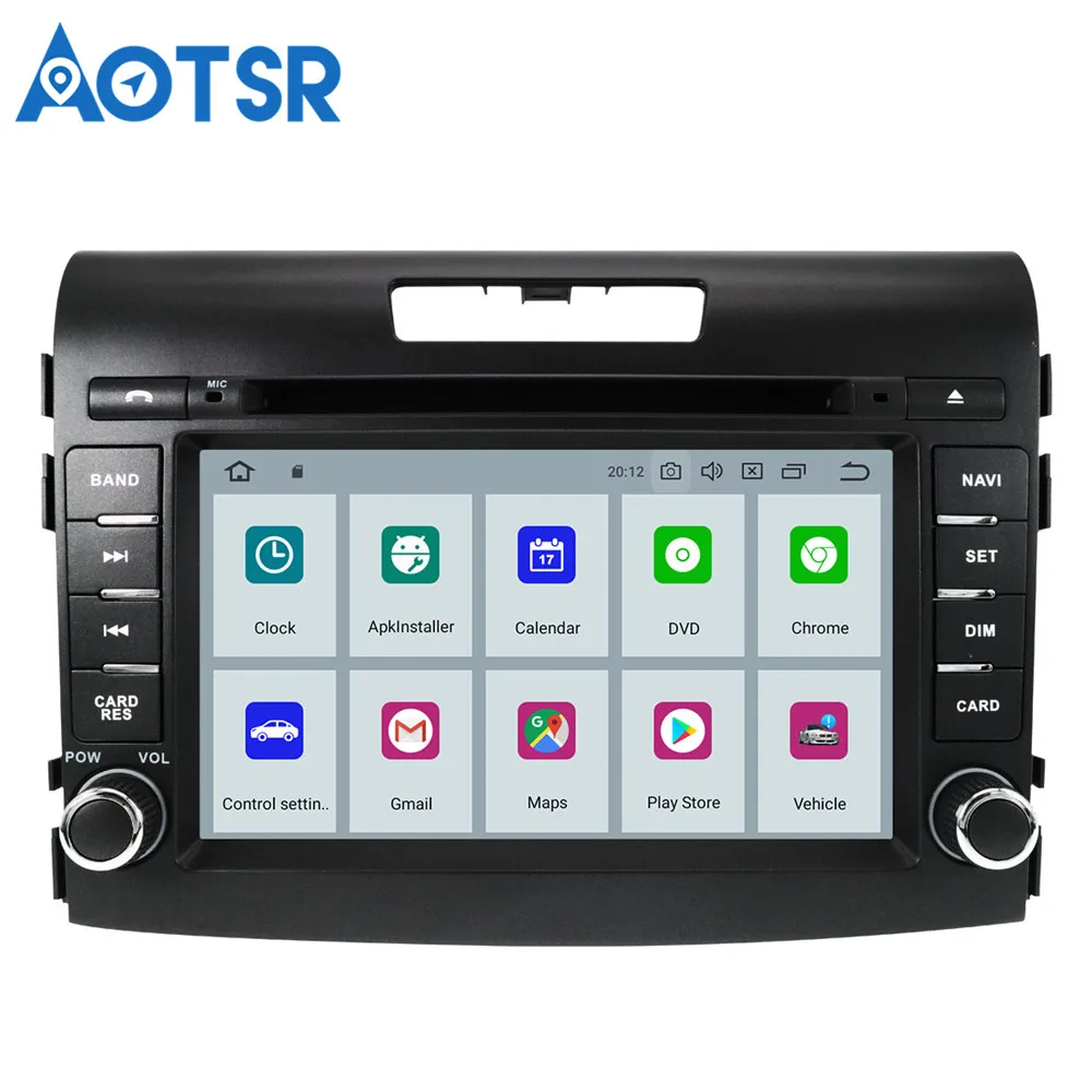Автомобильный dvd-плеер 2 din 7 дюймов android 9 0 8 ядер для honda crv CR-V 2012-2016 автомобильная