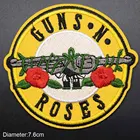 Патчи для одежды Guns N Roses с вышивкой, музыкальные наклейки на одежду оптом