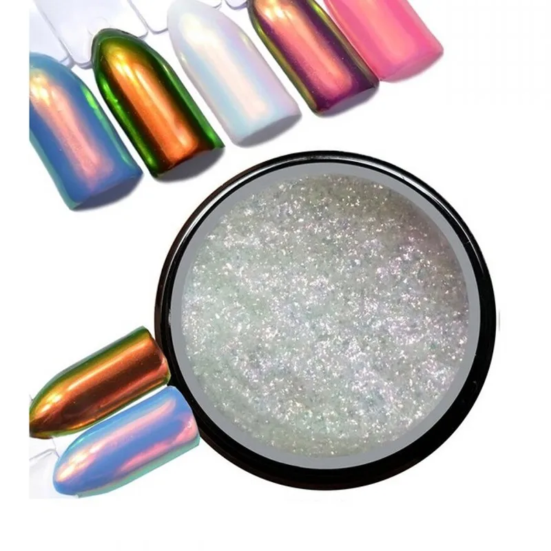

0.2g/Pot Neon Aurora Unicorn Powder For Nail Art Chrome Mermaid Nail Glitter Dust SOFE'S DIY Manicure Powder#PD0.2
