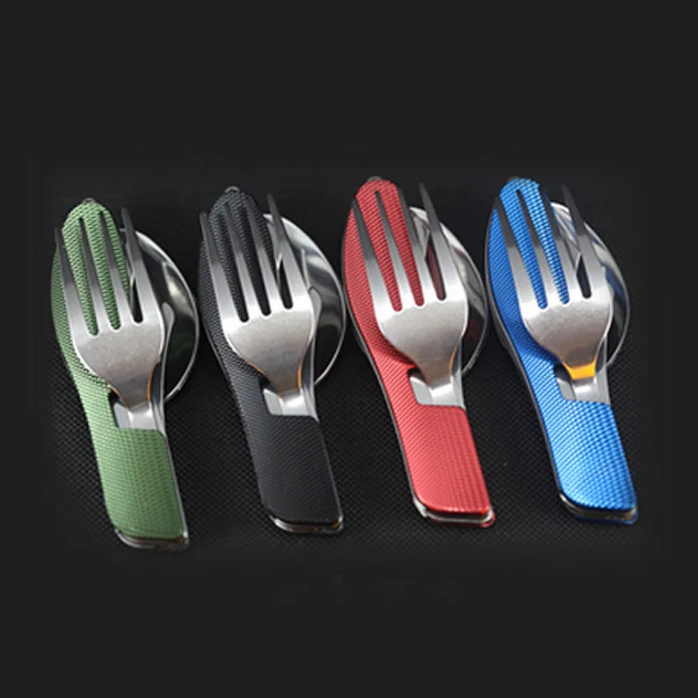 Многофункциональная Складная посуда для кемпинга и пикника столовые приборы из