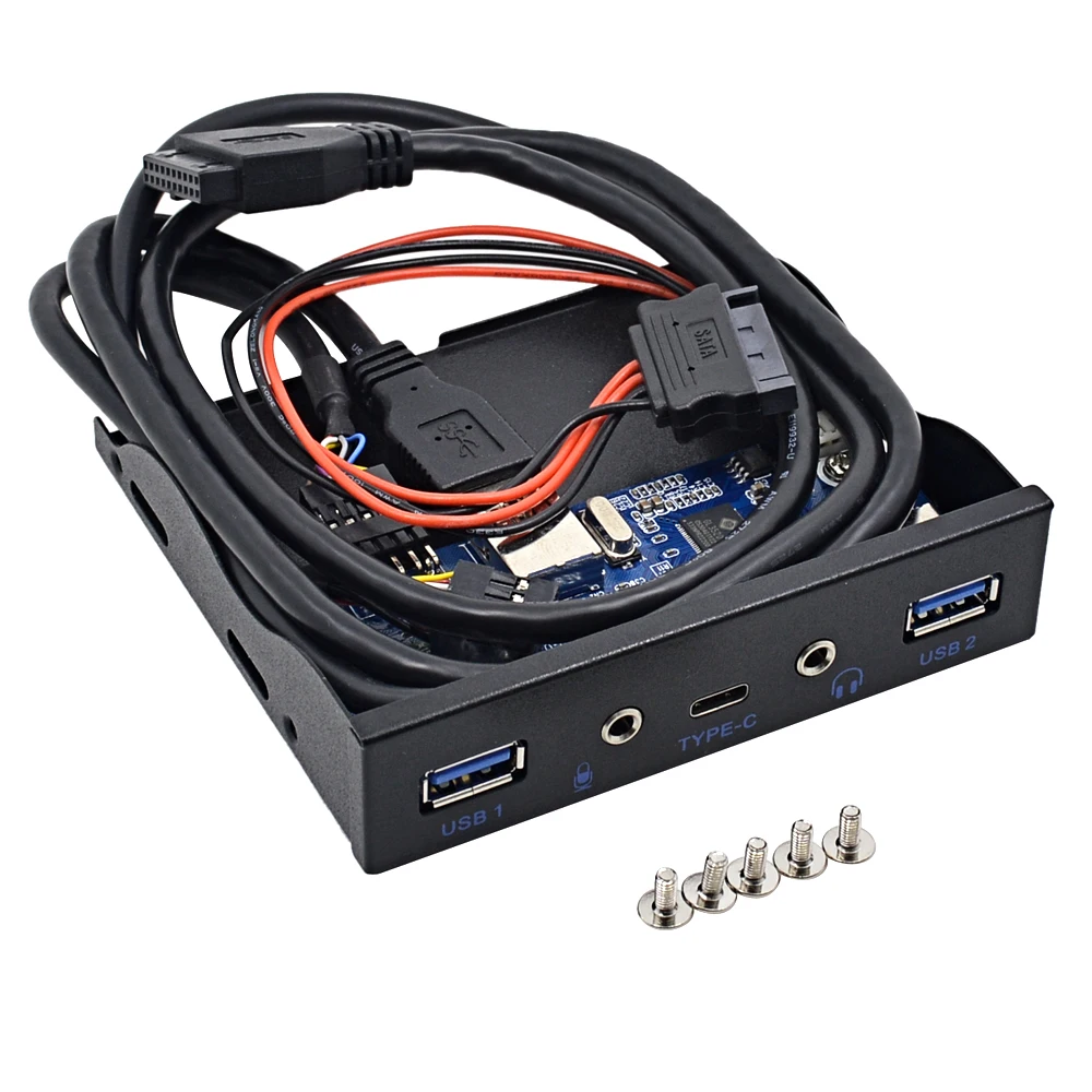 5 портов USB 3 1 TYPE C 0 передняя панель с мм аудио интерфейсом типа адаптер расширения